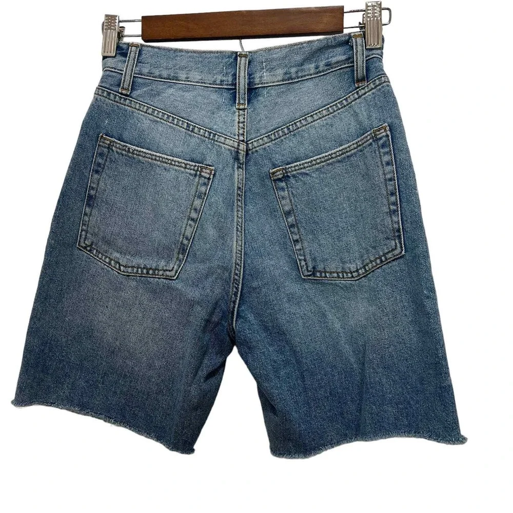Lovers + Friends Devon High Rise 90s Cut Off Shorts Islandia Blue Size‎ 23 NW
